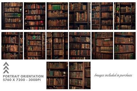 14 Digital Bookcase Background Images for Dance, Bridal, Wedding ...