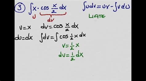 Integral X Cos X2 Dx Youtube