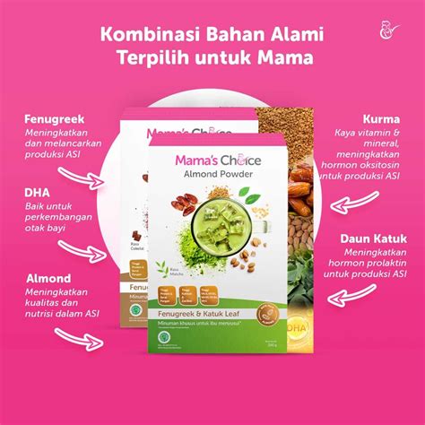 Jual Booster Asi Mama S Choice Susu Almond Alami Dha