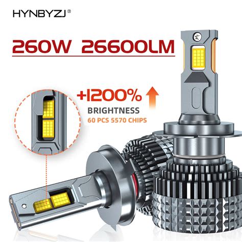 Hynbyzj Lm H H H Led Headlight W High Power Canbus H H H