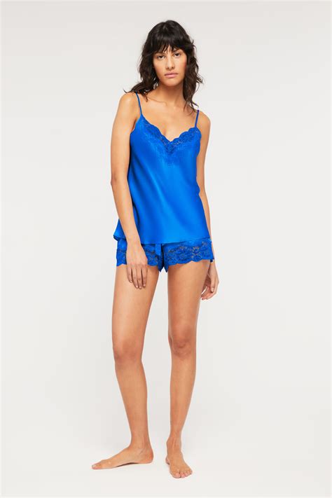 Silk Lace Cami Short Set Temptations Lingerie Swimwear