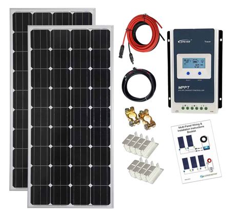 W Mono Solar Panel Kit V V With Mppt Controller K M Low