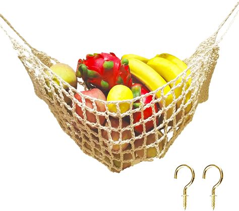 Amazon Preboun Pcs Hanging Fruit Hammock For Kitchen Macrame