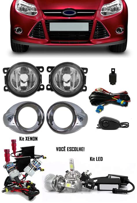 Kit Farol De Milha Neblina Ford Focus Hatch E Sedan 2014 2015