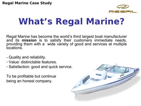 Regal Marine Case Study Strategy And Product Design