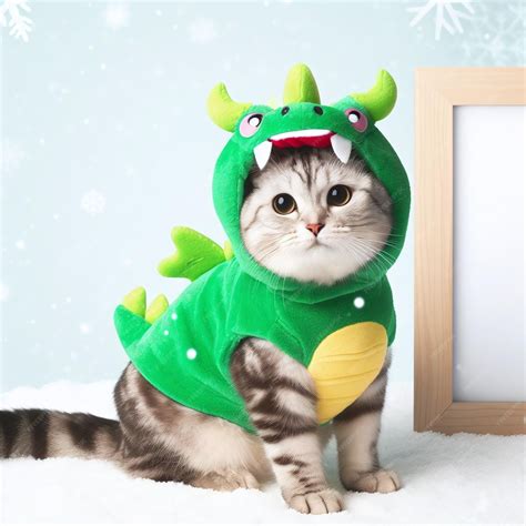 Premium AI Image | Cat in dragon costume