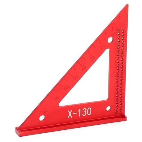 Règle triangulaire de traçage OMABETA Alliage d Aluminium 45 90