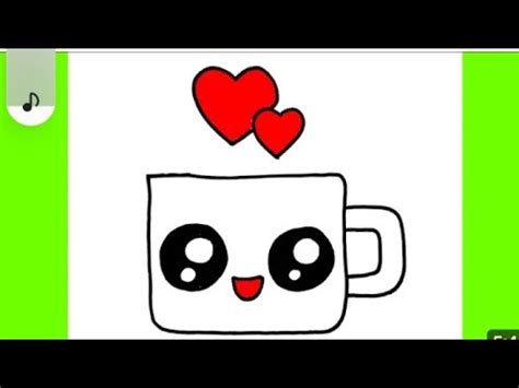 How To Draw A Cute Coffee Mug Step By Step Draw Easy Cute Things