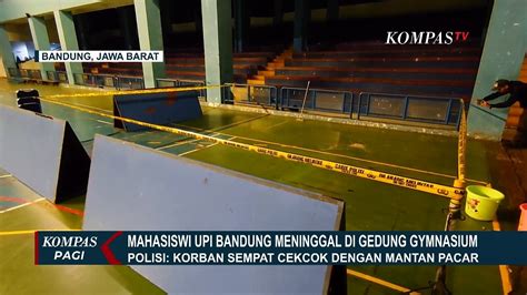 Rekaman CCTV Mahasiswi UPI Bandung Meninggal Usai Jatuh Dari Lantai Dua