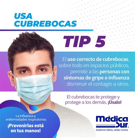 Usa Cubrebocas Cubrebocas Sintomas De Gripe Enfermedades Respiratorias