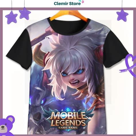 Kaos 3d Anak Gambar Mobile Legend Unofficial Baju Game 3d Mobile