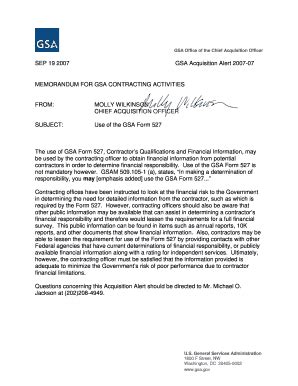 Fillable Online Gsa GSA Acquisition Letter V 07 Xx Gsa Fax Email