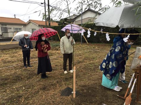 おだき邸～とんかち日記♪ 雨降って地固まるよ、地鎮祭♪ 館山市・南房総市の注文住宅・リフォームなら早川建設