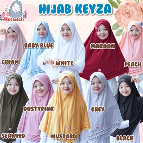 Instant Hijab Hasanah Hijab Hijab Keyza Jersey Shopee Philippines