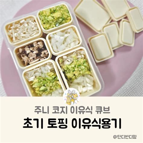 초기 토핑 이유식용기로 유아식까지 사용 가능한 주니 코지 이유식큐브 네이버 블로그