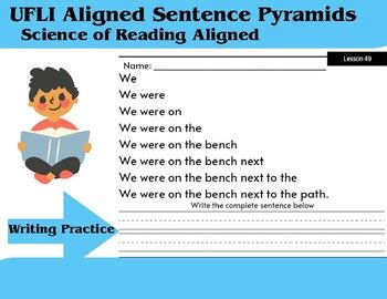 Sentence Fluency Writing Ufli Aligned Lessons Tpt