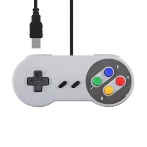 Controle Retro Super Nintendo Usb Para Pc Emulador 16 Bitis Shopee Brasil