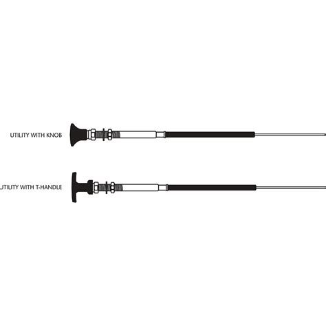 Seastar Solutions 33lu Control Cable With Knobt Handle