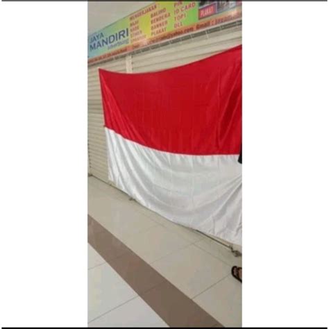 Jual Bendera Merah Putih Ukuran 2x3 Bahan Satin Shopee Indonesia