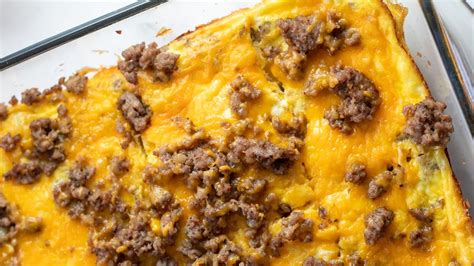 Sausage Egg And Cheese Breakfast Casserole Bake It With Love