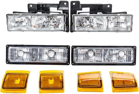 Amazon TRIBLE SIX 8PCS Headlight Bumper Lamps Amber Corner Lights