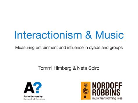 Interactionism In Music Icmpc Apscom Ppt