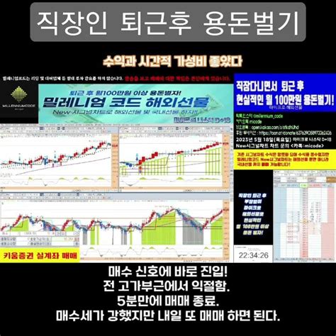 23년 5월 18일목 마이크로 나스닥 해외선물 매매직장인트레이더 시그널차트 증권사계좌 나스닥 항셍 용돈벌기 월