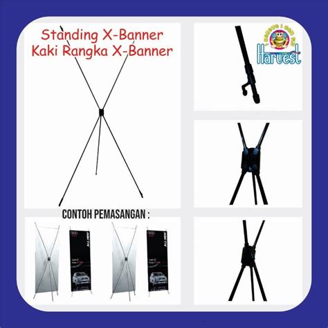 Jual Standing X Banner Kaki Rangka X Banner 60x160 Shopee Indonesia