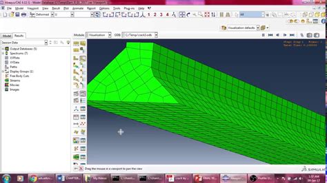 Abaqus Crack In D Modelling Dam Youtube