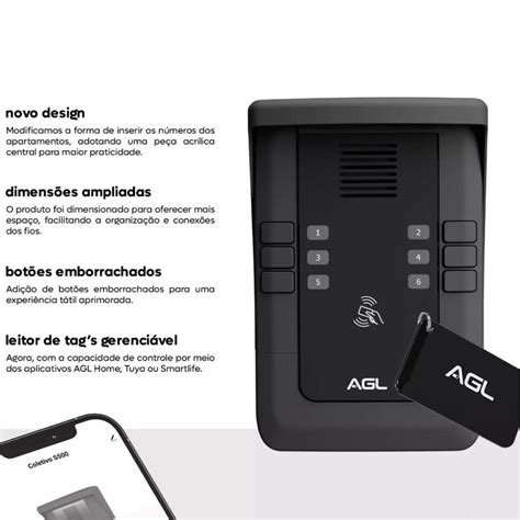 Porteiro Eletr Nico Coletivo Pontos Rfid S Agl Home Tech