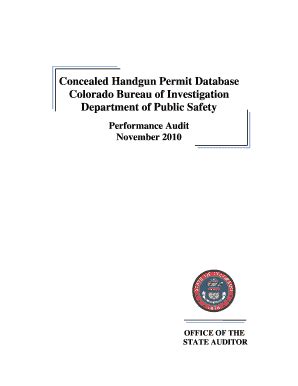 Fillable Online Concealed Handgun Permit Database Fax Email Print