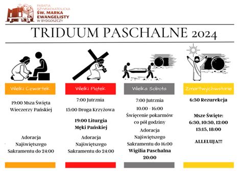 TRIDUUM PASCHALNE 2024 Parafia św Marka w Bydgoszczy