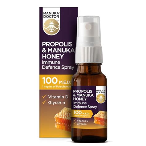 Propolis And Manuka Honey Immune Defence Spray 100 Med British Chemist