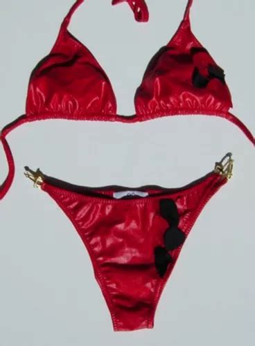 Malla Bikini Conjunto Corpiño Triangulo Bombacha Vedetina en venta en