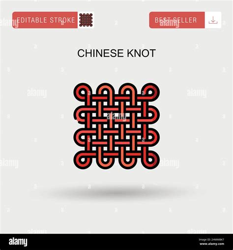 Chinese Knot Simple Vector Icon Stock Vector Image And Art Alamy