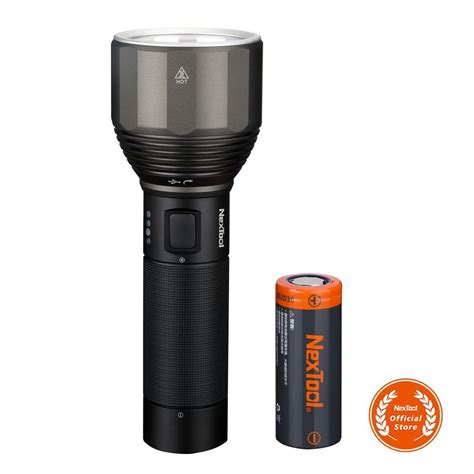 Nextool Powerful Wide Lighting Range Rechargeable Flashlight With Anti