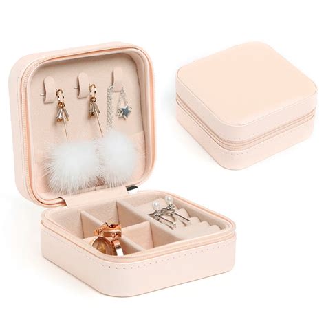 Mini Caja De Joyería Aretes Anillos Organizador Viaje Joyero VERALY