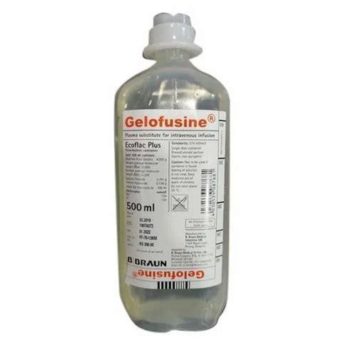 Gelofusine 500ml At 330 Bottle IV Fluids In Chennai ID 22884632948