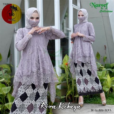 Jual One Set Tunik Mauri Modern Kebaya Wanita Lamaran Dan Kondangan