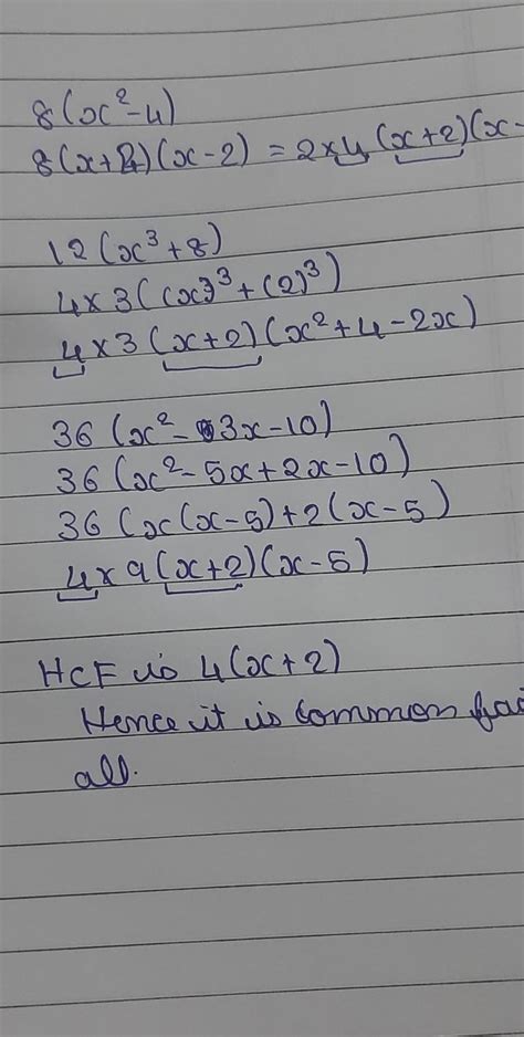 Find The Hcf Of X X And X X Proper