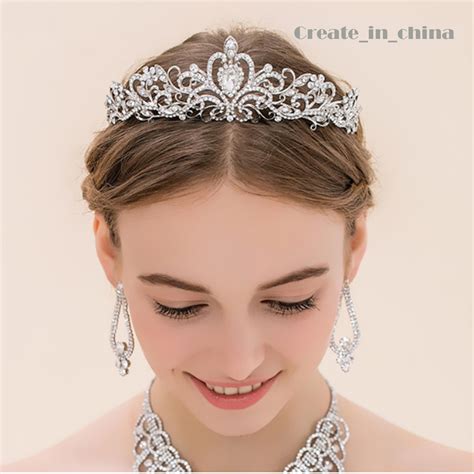 2016 Vintage Crystal Tiara Bridal Hair Accessories For Wedding ...