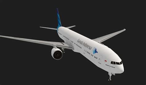 Jual Diy Miniatur Papercraft Pesawat Boeing Er Garuda Di Seller