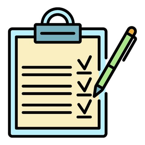 Premium Vector Clipboard Checklist Icon Outline Clipboard Checklist