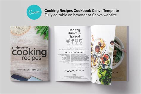 Cooking Cookbook Canva Template A Fully Editable Ebook Etsy Espa A