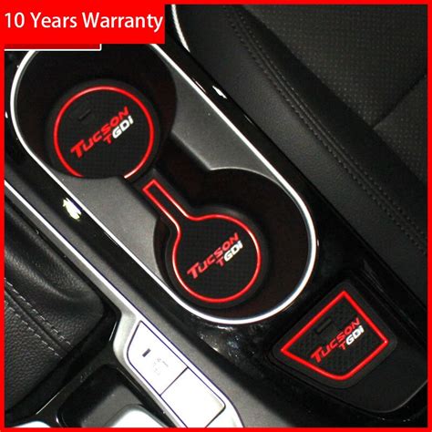 For Hyundai Tucson Door Slot Pad Mat D Rubber Mat Interior Cup