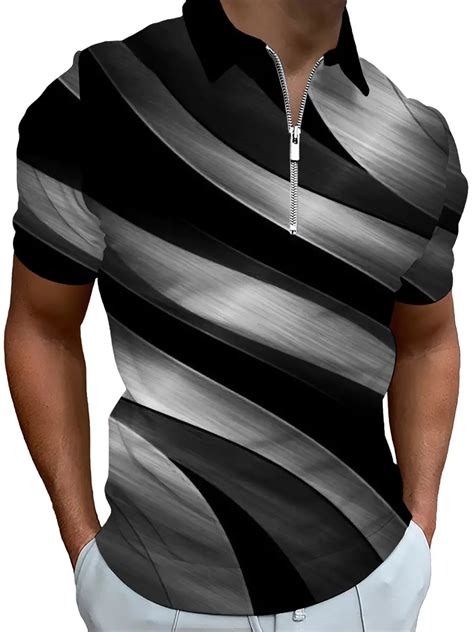 Plus Size Mens Contrast Color Pattern Graphic Print Golf Temu Ireland