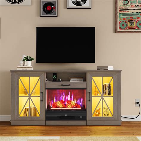 Amazon YITAHOME 60 Inch Entertainment Center With Fireplace For Up