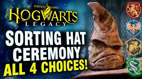 Hogwarts Legacy Sorting Hat Ceremony All Houses And Their Unique