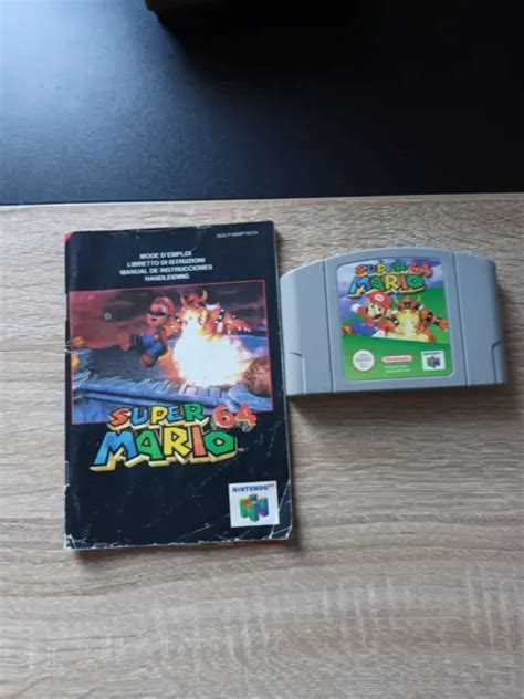 Nintendo 64 Jeu Super Mario 64 Notice Bon Etat Eur 20 00 Picclick Fr