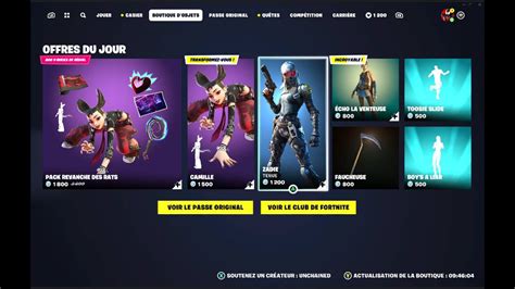 J achète la faucheuse dans la boutique Fortnite du 15 11 2023 YouTube